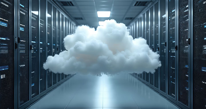 Cloud in server room