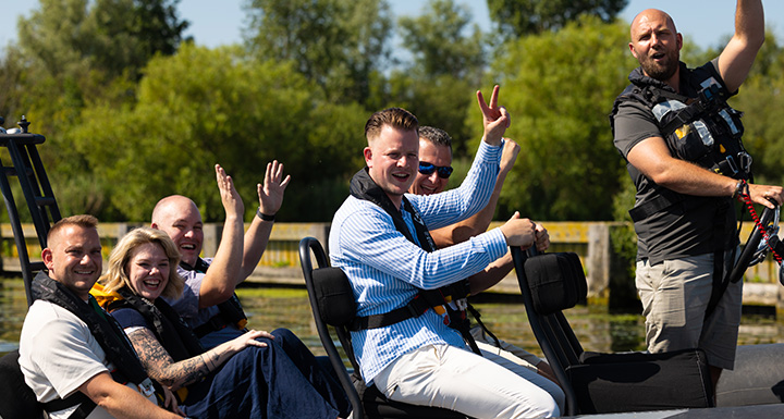 Team on RIB boat