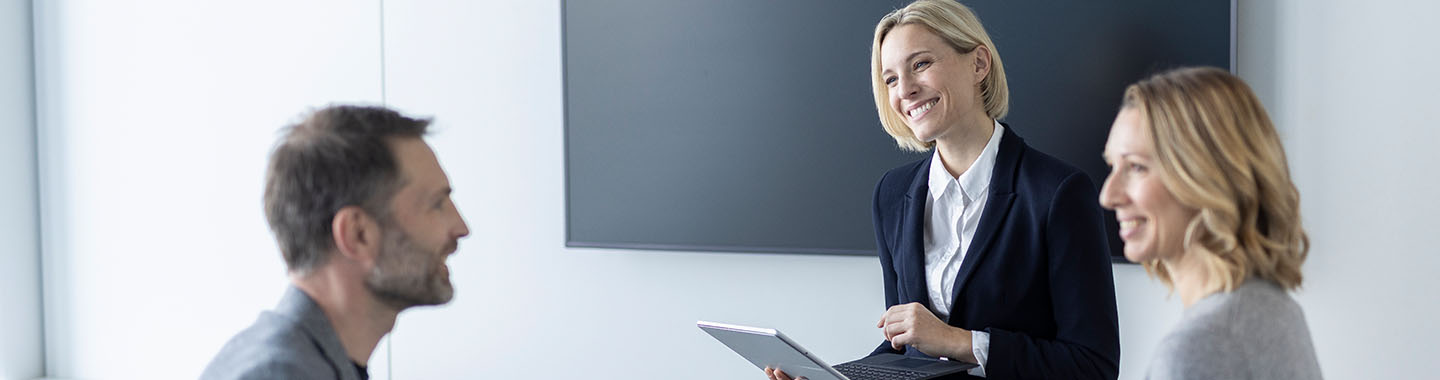 3 People talking to each other