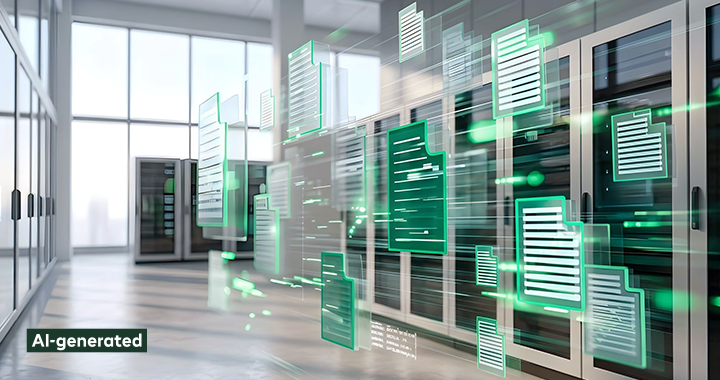 Green dataflows in a server room