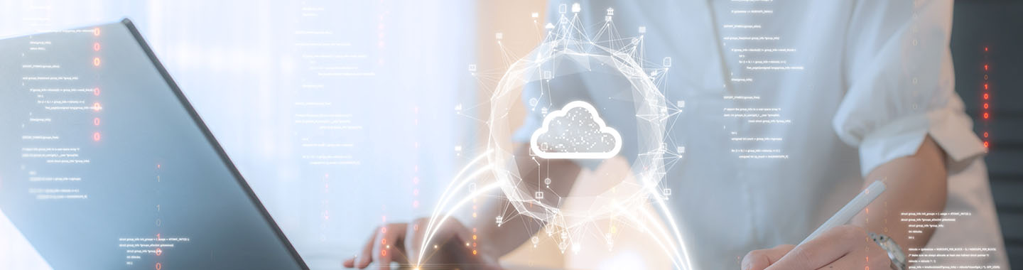 Cloud above notebook