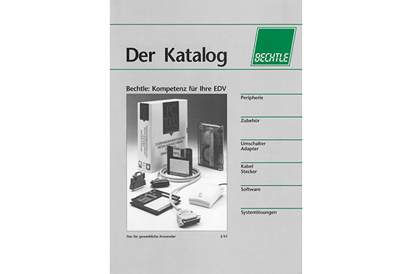 Cover of the first Bechtle catalogue
