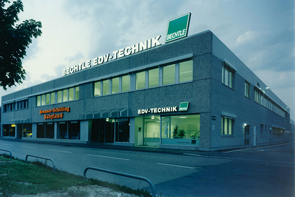 Bechtle’s office at Europaplatz in Heilbronn, 1989