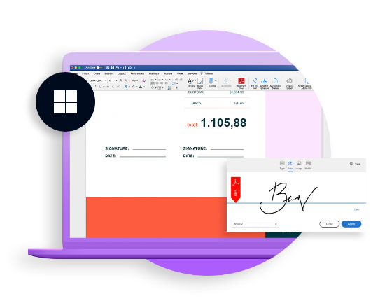Adobe Sign ordinateur